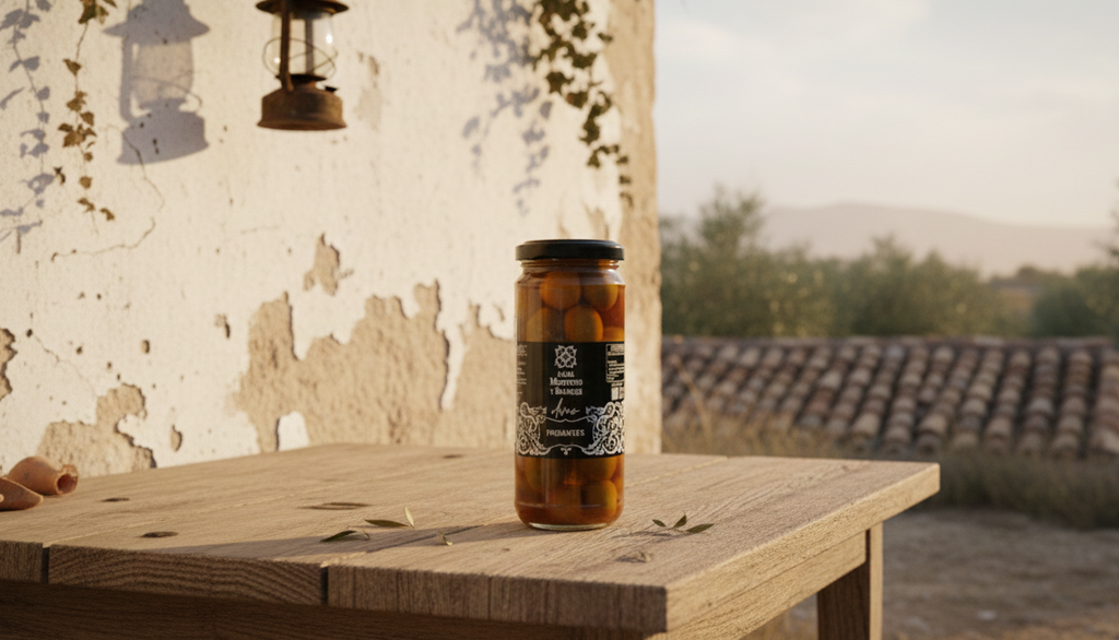 Pot d'olive dans son environnement en Espagne