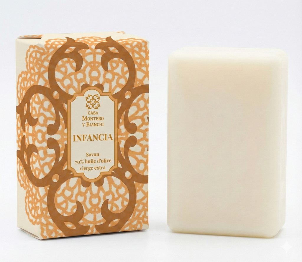 Savon artisanal à l'huile d'olive vierge extra Infancia - Casa Montero y Bianchi